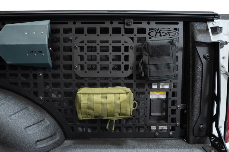 Ford Super Duty F250 Bed Side Molle Panel - Passenger Side - Addictive Desert Designs - Hammer Black - `23-`27
